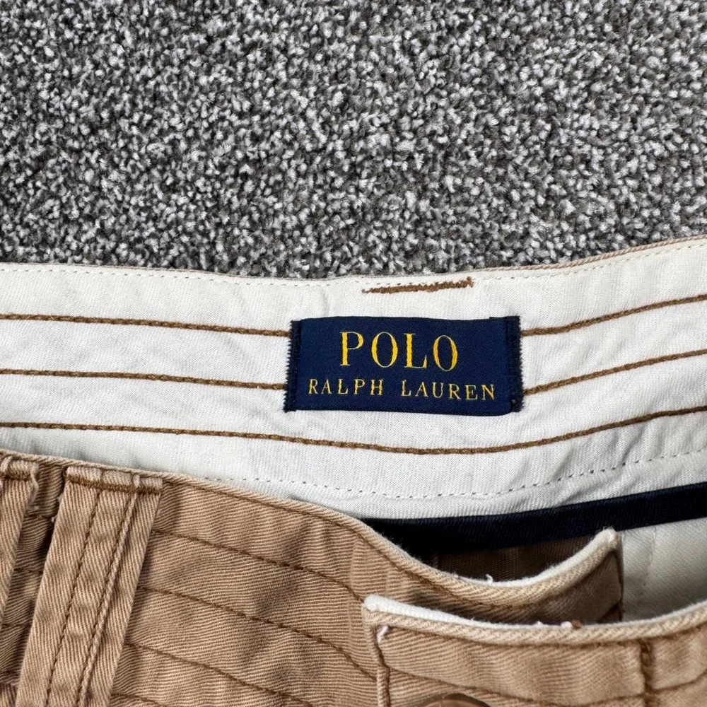 Polo Ralph Lauren Cargo Shorts Men 30 Khaki Tan Paratrooper Classic Multi Pocket